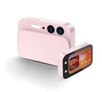 Zunate 4K Digital Camera for Photography, 64MP Video Vlog Camera, 2.8 Inch HD Touchscreen, Sliding Cover, Beauty Selfie Self Timer, Flash, Music Playback, Recording (Pink)