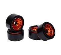 Zunate 4Pcs 1.9 Inch RC Wheel Hub 12mm Hex Aluminum 6061 (Orange)