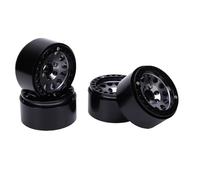 Zunate 4Pcs 1.9 Inch RC Wheel Hub 12mm Hex Aluminum 6061 (Silver)