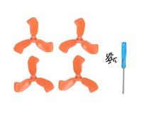 Zunate 4PCS 3 Vanes Propellers, Low Noise Drone Replacement Paddles Lightweight, Extended Flight Time, with Sturdy PC Material, Easy to Install, for NEO 2 Drone (orange)