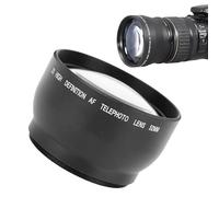 Zunate 52mm 2X HD Teleconverter Camera Telephoto Lens with 52mm Thread, Includes Lens Pouch and Covers