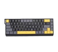 Zunate 65% Gaming Keyboard, USB C Wired Keyboard with 68 Keys and RGB Backlit, Anti-Ghosting No-Conflict for PC Computer Laptop (Black Gray)