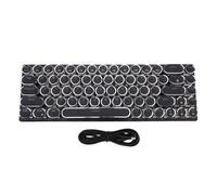 Zunate 68 Keys RGB Gaming Keyboard, Compact Wired Mechanical Feel Keyboard with LED RGB Backlight, Adjustable Feet, Plug and Play, for Wins, for OS X (Black Color Red Switch)