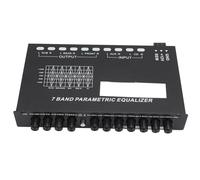 Zunate 7 Band Car Audio Equalizer with Subwoofer Control, 7 EQ Bands, 6 Channel Outputs for Amplifier, 12V Power Supply, Metal Chassis, for Cars
