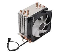 Zunate 90mm CPU Cooler, 3 Pin,38 CFM,RGB Colorful Light,20dB Silent,6 Heat Pipe,Computer CPU Cooling Fans,for Intel LGA775/1155/1156/1366/2011 AMD AM2/AM2+/AM3 (single fan)