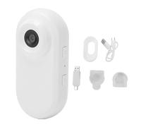 Zunate Action Camera, 1080P HD Wide Angle Loop Recording Wearable Camcorder with 0.96 Inch Screen and Magnetic Mount, for Outdoor Sports Cycling Travel (White)