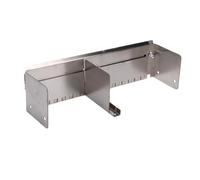 Zunate Adjustable Notched Trowel Mortar Comb, 15.75-31.5 Inch Stainless Steel Tile Adhesive Spreader for Large Flooring, 12mm Square Teeth Rust Proof Tile Trowel, Removable Side Panels