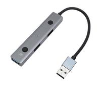 Zunate AI Powered USB Hub, USB 2.0 Splitter with Voice Transcription and AI Chat, for Real Time Translation, ChatGPT Deepseek, for Computer Laptop Tablet