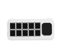 Zunate AI Voice Recognition Interact Control Panel with Double Systems for True Mechanical Input Experience, WiFi 2.4GHz Band Support, ABS Material (White)