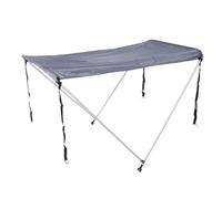 Zunate Aluminum Alloy Boat Sun Shade Canopy with Adjustable Straps Reliable Support for Fishing Trips