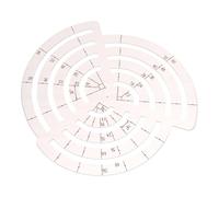 Zunate Aluminum Alloy Leather Craft Curve Ruler Drawing Template Stencil for DIY Belt Projects, High Precision Cutting Tool for Curves & Corners, Lightweight & Durable Crafting Ruler