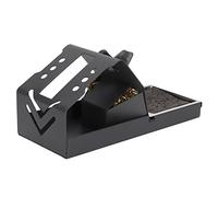 Zunate Anti Static Soldering Iron Stand for T12 | Multifunctional Zinc Alloy Holder with Sponge & Silicone Pad 6.3X2.6X2.8In