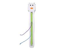 Zunate Automatic Interactive Cat Toy with String Action, 3 Speed Modes Rechargeable Flying String Cat Toy for Indoor Exercise Entertainment, Safe Chew Proof Design for Independent Play (White)