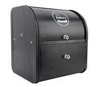Zunate Black Double Layer Bread Storage Bin Durable Bread Container for Organizing Daily Items (Drawer Double Layer Black)