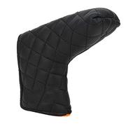 Zunate Black Magnetic Putter Cover | Waterproof L-Shaped Headcover with Plush Lining and Embroidery for Putters (Black)