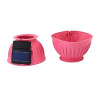 Zunate Black Rubber Horse Bell Boots Reliable Equine Hoof Protector for Riding Training, 1 Pair for Equestrian Enthusiasts (Pink)