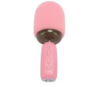 Zunate Bluetooth 5.3 Karaoke Microphone | Wireless Handheld Mic with RGB Light, AI Voice Voice Changers, TF Card Support, 1200mAh Battery for Kids Adults Party - Pink (Pink)