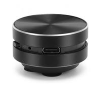 Zunate Bluetooth Bone Conduction Speaker, Portable Wireless Speaker with Suction Cup Stereo Bass Portable Small Wireless Speaker for Bathroom Outdoor (Black)