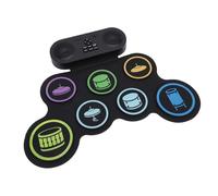 Zunate Bluetooth Connectivity Electronic Drum Pad with Headphone Jack, Dual Speakers for Immersive Sound Experience, Rechargeable Drum Set for Drummers on the Go