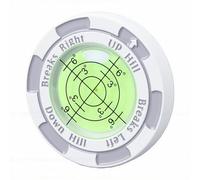 Zunate Bubble Level Golf Green Reader with Clear Graduations for Accurate Slope Assessment and Ball Position Marking - Durable Zinc Alloy (White)