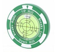 Zunate Bubble Level Golf Green Reader with Clear Graduations for Accurate Slope Assessment and Ball Position Marking - Durable Zinc Alloy (Green)