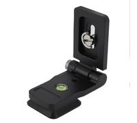 Zunate Camera L Bracket, Universal Foldable Aluminum Alloy Vertical Horizontal Switching Mount with Quick Locking Design 38mm Dovetail Slot for DSLR Mirrorless Cameras