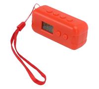 Zunate Compact FM Radio, Pocket Sized Digital FM Radio with LCD Display and Headphone Jack, for Portable Listening 50 to 109MHz Frequency Range (Orange)