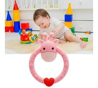 Zunate Cute Giraffe Shaped Teething Relief Toy Exquisite Design Gum Massage for Baby Silicone Cartoon Sensory Toy for Shopping, Travel (Pink)