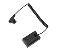 Zunate D Tap Dummy Battery Power Cable for BP U Series Cameras, Stretchable 120cm Coiled Design, with Integrated Indicator