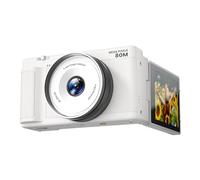 Zunate Digital Camera for Photography, 80MP 5K Video Vlogging Camera with 18x Zoom, 2.8 Inch 270 Degree Flip Screen, for Beginners Travel and Family Memories (White)
