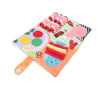 Zunate Dog Foraging Mat Soft Plush Boredom Buster for Dogs Mental Activity Teeth Cleaning 1 Unit (Barbecue Menu)