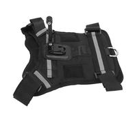 Zunate Dog Harness for Action Camera, Soft Padded Action Mount Harness for Pets Nylon Vest with Adjustable Straps for Back or Chest Mount, Compatible with Small Medium Large Dogs 8-35kg