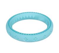 Zunate Dog Ring Toy, Soft Rubber Floating Flying Disc, Puppy Training Tug of War Toy for Large Medium Dogs Outdoor Fetch (Green)