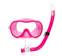 Zunate Dry Snorkel Mask Anti Fog Lens Soft Silicone Seal Adjustable Strap for Underwater Swimming Gear Adult Kids (Free Size)
