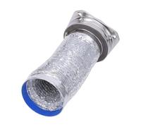 Zunate Dryer Vent Connector Kit with Flexible Duct for Tight | Magnetic Quick Coupling, 4 Inch Universal Fit, Space Saving Design, Heat Shield Gasket, Tool Free Setup