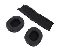 Zunate Ear Pad Headband Protector Set, Soft and Flexible Ear Pads, Headband Cover for M50X M40X M30X M20X Headphones, Reinforced Stitching, Replace Worn Kits for Audiophiles, 2 X Headphone, 1 X Cover
