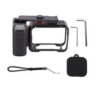 Zunate Expansion Housing Shell Street Grip Kit for Ace Pro 1 2, Action Camera Metal Frame Camera Cage Protective Frame Mount with Anti Slip Silicone Handle for Video Light Microp