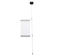 Zunate Flexible 24ft Chimney Cleaning Brush Outstanding Cleaning Performance for Fireplace Vent Cleaner Kit Nylon Wooden Handle Brush (Black)