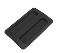 Zunate Flexible Silicone Toaster Cover 15.8x10.4x1.2cm Reusable Bread Maker Lid & Spill-Proof for Kitchen Appliances, Black (Black)