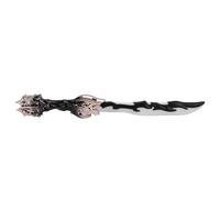 Zunate Foldable Color Changing Light Up Sword with Sound Effects for Immersive Play, Rechargeable LED Sword Toy (Black)