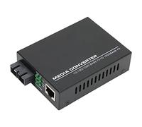 Zunate Gigabit Ethernet Media Converter Fiber to Ethernet Adapter Single Mode Dual SC RJ45 Port 10/100/1000Base-TX High-Speed Network Converter for Broadband Connectivity