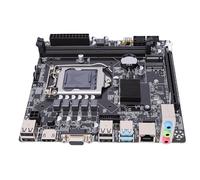 Zunate H110 Gaming Motherboard, LGA 1151 DDR4 2666MHz Mini ITX Computer Mainboard with M.2 NVMe Slot and PCIe X16, HDMI, VGA, for 6th 7th 8th Gen Processors