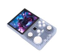 Zunate Handheld Game Console HD Screen WiFi Open Source Dual Joystick for Home and Travel ABS Black Portable Retro Video Game Console for System (128G)