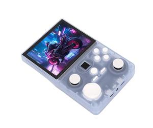 Zunate Handheld Game Console HD Screen WiFi Open Source Dual Joystick for Home and Travel ABS Black Portable Retro Video Game Console for System (128G)