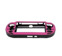 Zunate Hard Case Cover for PS Vita 1000, Aluminum Alloy Hard Case Cover Protective Case Hard Replacement Full Cover Hard CaseHard Carry Guard Case Cover Skin (Light Red)