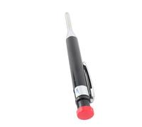 Zunate Heavy Duty Mechanical Carpenter Pencil with Long Nose Deep Hole Marker, 2.8mm Refill & Built-in Sharpener for Woodworking, Construction, Marking on Wood Metal Plastic Glass, Black (Black)
