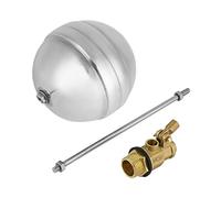 Zunate High Pressure Brass Float Valve, Stainless Steel Ball-Cock Valve, DN15 G1/2 Brass Male Thread, Corrosion Resistant, Anti-deformation, 0.1-0.8MPa, 0-50°C, 288g