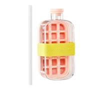 Zunate Ice Tray Water Bottle 2 in 1 Leakproof 800ml Ice Cube Maker for Freezer Easy Clean Portable for Home Office Travel (#2)