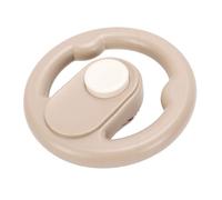 Zunate Kids Steering Wheel Toy, Simulated Driver Steering Wheel, Early Learning Toddler Activity Toy for 1-3 Year Old - Safe Plastic Construction, Rounded Corners, Sturdy Push Design (Coffee Color)
