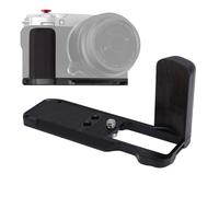 Zunate L Shape Grip for X M5 Camera, Aluminum Alloy Wood Handle with Arca Plate, Ergonomic Design for Tripods Stabilizers (Black)